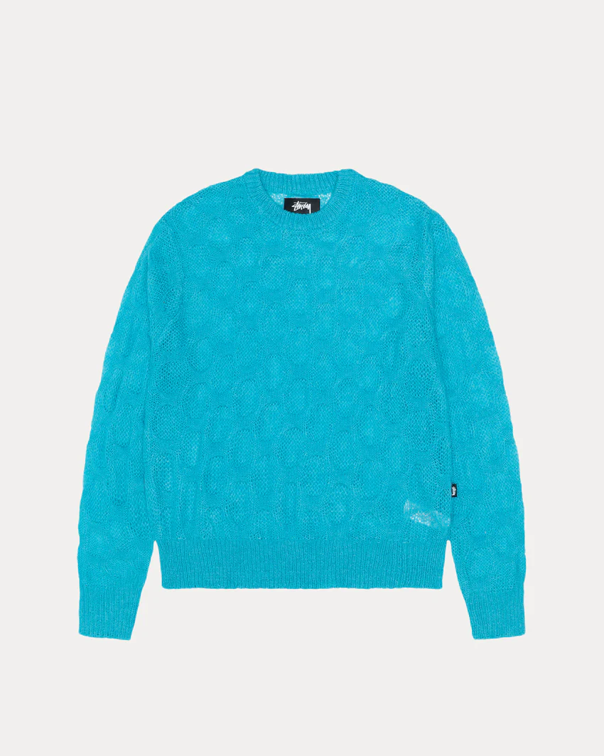 LOOSE KNIT CROSS CABLE SWEATER