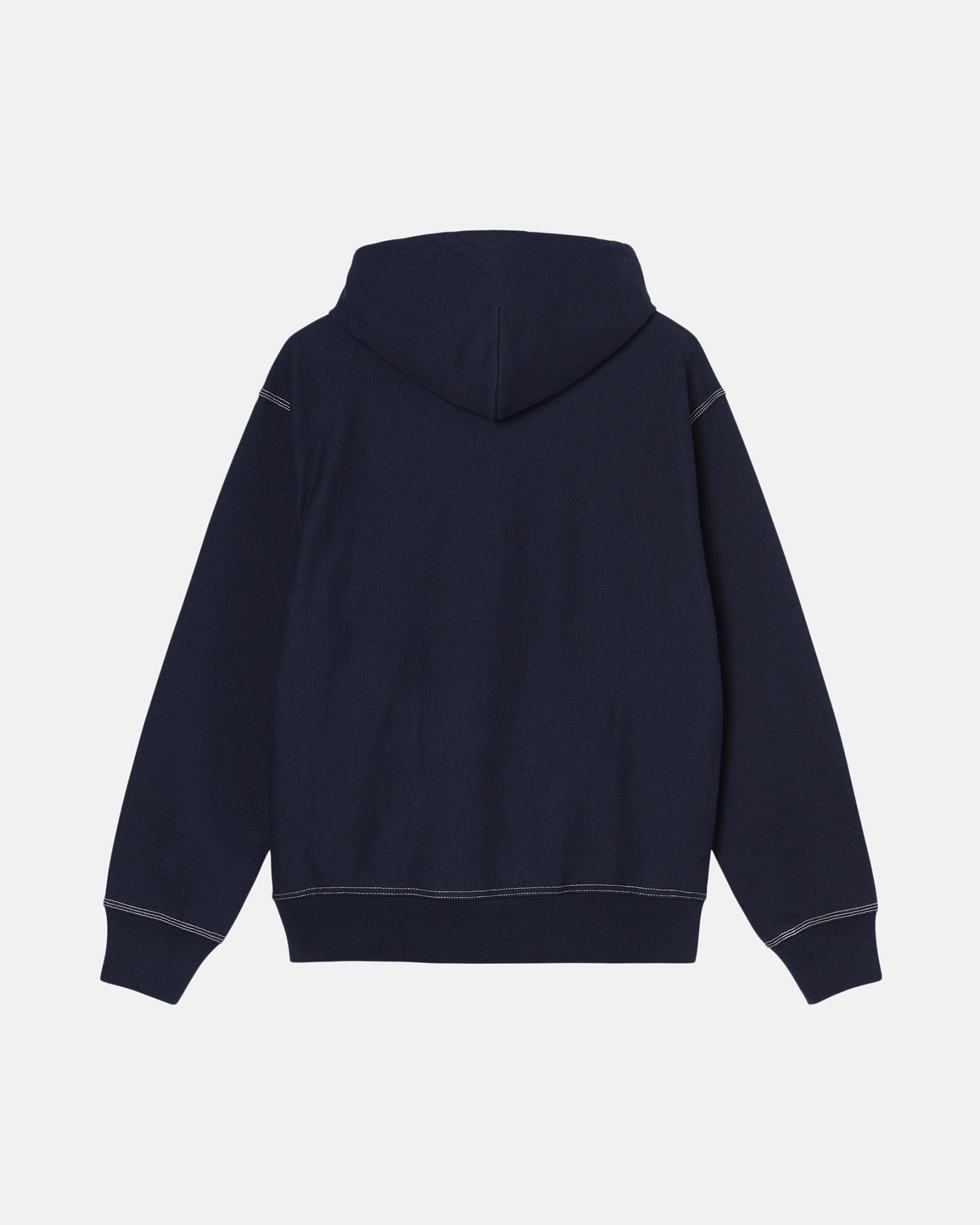 CONTRAST STITCH LABEL HOODIE