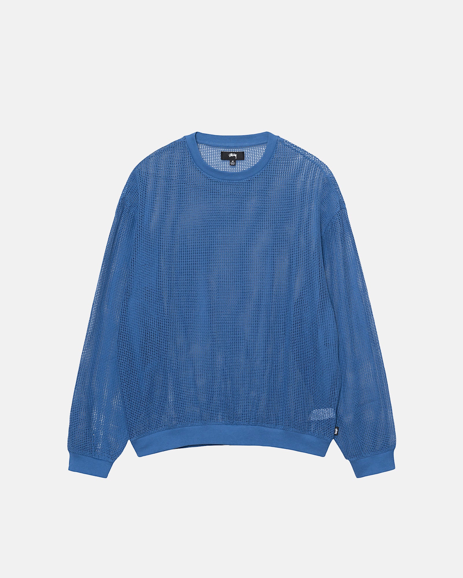 COTTON MESH LS CREW