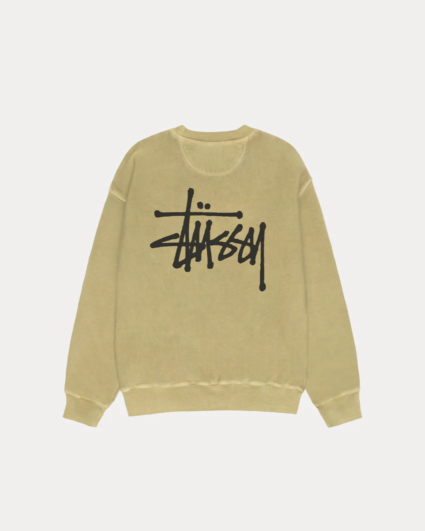 BASIC STÜSSY CREW PIGMENT DYED
